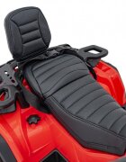 Ramiz Atv electric pentru copii Can-Am Outlander Red 4 motoare x 45W baterie 12V14Ah soft start la buton panou audio roti eva scaun piele