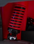 Ramiz Atv electric pentru copii Can-Am Outlander Red 4 motoare x 45W baterie 12V14Ah soft start la buton panou audio roti eva scaun piele