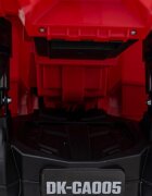 Ramiz Atv electric pentru copii Can-Am Outlander Red 4 motoare x 45W baterie 12V14Ah soft start la buton panou audio roti eva scaun piele