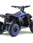 Ramiz Atv electric pentru copii Hiperfect Blue cu motor 1000W baterie de 48V12Ah viteza 35 kmh cadrul din metal armat echipat cu roti pneumatice suspensii faruri LED frontale claxon integrat pornire cu cheie