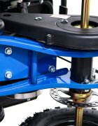 Ramiz Atv electric pentru copii Hiperfect Blue cu motor 1000W baterie de 48V12Ah viteza 35 kmh cadrul din metal armat echipat cu roti pneumatice suspensii faruri LED frontale claxon integrat pornire cu cheie