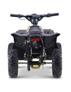 Ramiz Atv electric pentru copii Hiperfect Yellow cu motor 1000W baterie de 48V12Ah viteza 35 kmh cadrul din metal armat echipat cu roti pneumatice suspensii faruri LED frontale claxon integrat pornire cu cheie