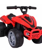Ramiz Atv electric pentru copii Little Monster TR1805 rosu 25W cu panou audio si acceleratie pe ghidon 70x38.5x42 cm