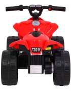 Ramiz Atv electric pentru copii Little Monster TR1805 rosu 25W cu panou audio si acceleratie pe ghidon 70x38.5x42 cm