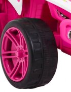 Ramiz Atv electric pentru copii Little Monster TR1805 roz 25W cu panou audio si acceleratie pe ghidon 70x38.5x42 cm