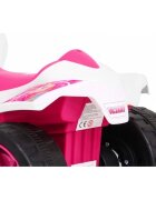 Ramiz Atv electric pentru copii Little Monster TR1805 roz 25W cu panou audio si acceleratie pe ghidon 70x38.5x42 cm
