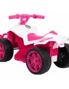 Ramiz Atv electric pentru copii Little Monster TR1805 roz 25W cu panou audio si acceleratie pe ghidon 70x38.5x42 cm