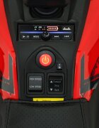 Ramiz Atv electric pentru copii Robust Red 4 motoare de 35W baterie de 12V7Ah telecomanda 2.4G cu 3 viteze roti spuma EVA scaun piele ecologica port USB MP3 radio FM Bluetooth Lumini LED pedala acceleratie