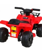 Ramiz Atv electric pentru copii Storm 68x43x41 cm rosu 25W cu lumini si panou audio