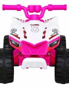 Ramiz Atv electric pentru copii The Fastest JS320 70x43x44 cm roz 25W cu panou audio
