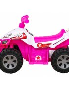 Ramiz Atv electric pentru copii The Fastest JS320 70x43x44 cm roz 25W cu panou audio