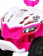 Ramiz Atv electric pentru copii The Fastest JS320 70x43x44 cm roz 25W cu panou audio