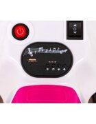 Ramiz Atv electric pentru copii The Fastest JS320 70x43x44 cm roz 25W cu panou audio