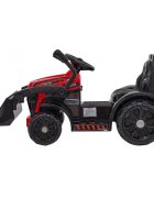 Ramiz Buldozer electric pentru copii 6V cupa mobila 86x40x42 cm rosu 25W cu sunete lumini si claxon