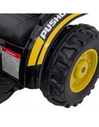 Ramiz Excavator electric pentru copii 70W galben cu brat mobil telecomanda roti Eva scaun tapitat sunete si lumini