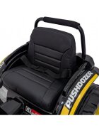 Ramiz Excavator electric pentru copii 70W galben cu brat mobil telecomanda roti Eva scaun tapitat sunete si lumini