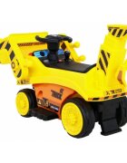 Ramiz Excavator electric pentru copii galben 30W cu panou audio cupa mobila si lumini