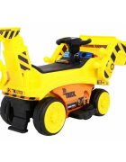 Ramiz Excavator electric pentru copii galben 30W cu panou audio cupa mobila si lumini