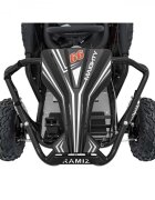 Ramiz Kart electric pentru copii Gokart Maighty Black putere 1000W48V baterie 48V12Ah vitexa maxima 30 kmh scaun reglabil frane hidraulice cu disc amortizoare anvelope gonflabile cu suspensii si scaun reglabil
