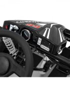 Ramiz Kart electric pentru copii Gokart Maighty Black putere 1000W48V baterie 48V12Ah vitexa maxima 30 kmh scaun reglabil frane hidraulice cu disc amortizoare anvelope gonflabile cu suspensii si scaun reglabil