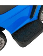 Ramiz Masinuta copii de impins Lamborghini Aventador Blue cu maner parental detasabil sunete si lumini LED roti din cauciuc suport pentru picioare bara de protectie greutate maxima admisa 30 kg