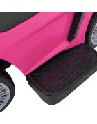 Ramiz Masinuta copii de impins Lamborghini Aventador Blue Pink cu maner parental detasabil sunete si lumini LED roti din cauciuc suport pentru picioare bara de protectie greutate maxima admisa 30 kg