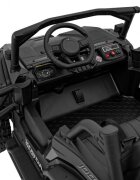 Ramiz Masinuta electrica 4x4 pentru copii Honda Black motor 4 x 120W baterie 24V9Ah cu telecomanda 2.4G 2 viteze panou audio lumini led amortizoare