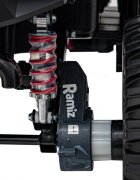 Ramiz Masinuta electrica 4x4 pentru copii Honda Black motor 4 x 120W baterie 24V9Ah cu telecomanda 2.4G 2 viteze panou audio lumini led amortizoare