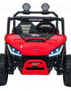 Ramiz Masinuta electrica de teren 4x4 pentru copii Buggy Red motor 4 x 200W baterie 2 x 12V10Ah slow start telecomanda 2.4 GHz cu 3 viteze suspensii panou audio integrat