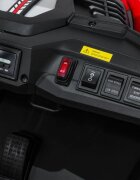 Ramiz Masinuta electrica de teren 4x4 pentru copii Buggy Red motor 4 x 200W baterie 2 x 12V10Ah slow start telecomanda 2.4 GHz cu 3 viteze suspensii panou audio integrat