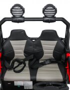 Ramiz Masinuta electrica de teren 4x4 pentru copii Buggy Red motor 4 x 200W baterie 2 x 12V10Ah slow start telecomanda 2.4 GHz cu 3 viteze suspensii panou audio integrat
