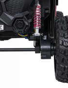 Ramiz Masinuta electrica de teren 4x4 pentru copii Buggy Red motor 4 x 200W baterie 2 x 12V10Ah slow start telecomanda 2.4 GHz cu 3 viteze suspensii panou audio integrat