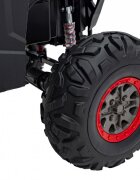 Ramiz Masinuta electrica de teren 4x4 pentru copii UTV-MX 2000N blue motor 4 x 75W baterie 2 x 12V7Ah telecomanda 24 GHz cu 3 viteze panou audio integrat roti eva