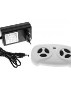 Ramiz Masinuta electrica pentru copii Brd-7588 negru 140W cu telecomanda suspensii lumini panou audio claxon scaun piele si roti Eva