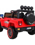 Ramiz Masinuta electrica pentru copii Brd-7588 rosu 140W cu telecomanda suspensii lumini panou audio claxon scaun piele si roti Eva