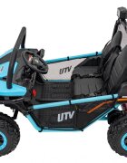 Ramiz Masinuta electrica pentru copii Buggy Faster Blue motor 2 x 150W baterie 24V10Ah telecomanda 2.4 GHz 3 viteze panou audio integrat amortizoare