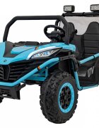 Ramiz Masinuta electrica pentru copii Buggy Faster Blue motor 2 x 150W baterie 24V10Ah telecomanda 2.4 GHz 3 viteze panou audio integrat amortizoare