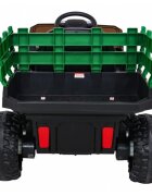 Ramiz Masinuta electrica pentru copii Farmer Pick-Up Verde 70W cu telecomanda scaun tapitat roti Eva deschidere usi telecomanda si lumini