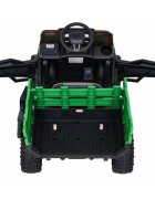 Ramiz Masinuta electrica pentru copii Farmer Pick-Up Verde 70W cu telecomanda scaun tapitat roti Eva deschidere usi telecomanda si lumini