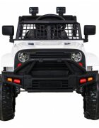 Ramiz Masinuta electrica pentru copii Jeep Dark Night alb 70W cu telecomanda suspensii si lumini scaun piele si panou audio