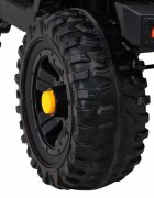 Ramiz Masinuta electrica pentru copii Jeep Dark Night negru 70W cu telecomanda suspensii si lumini scaun piele si panou audio