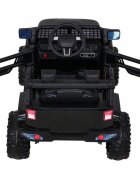 Ramiz Masinuta electrica pentru copii Jeep Dark Night negru 70W cu telecomanda suspensii si lumini scaun piele si panou audio
