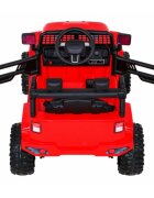 Ramiz Masinuta electrica pentru copii Jeep Dark Night rosu 70W cu telecomanda suspensii si lumini scaun piele si panou audio