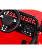 Ramiz Masinuta electrica pentru copii Jeep Dark Night rosu 70W cu telecomanda suspensii si lumini scaun piele si panou audio