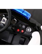 Ramiz Masinuta electrica pentru copii Super-Police negru 70W cu telecomanda amortizoare luminipanou audio scaun piele si roti din spuma Eva