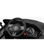 Ramiz Masinuta electrica pentru copii Turbo-S negru 60W cu telecomanda sunete suspensii panou audio si roti din spuma Eva