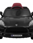 Ramiz Masinuta electrica pentru copii Turbo-S negru 60W cu telecomanda sunete suspensii panou audio si roti din spuma Eva