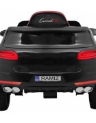 Ramiz Masinuta electrica pentru copii Turbo-S negru 60W cu telecomanda sunete suspensii panou audio si roti din spuma Eva
