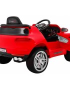 Ramiz Masinuta electrica pentru copii Turbo-S rosu 60W cu telecomanda sunete suspensii panou audio si roti din spuma Eva