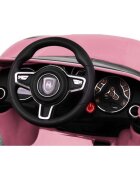 Ramiz Masinuta electrica pentru copii Turbo-S roz 60W cu telecomanda sunete suspensii panou audio si roti din spuma Eva